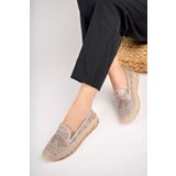 Deripabuc DP75-0701 Hakiki Deri Silver Kadın Deri Babet