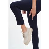 Deripabuc TRC-216674 Bej Hakiki Deri Kadın Loafer Ayakkabı
