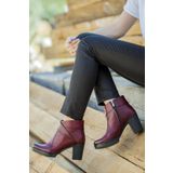 Deripabuc TRC-3771 Bordo Kadın Bot