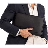 DERİ,SE club 1993 Unisex Siyah Renk Küçük Boy 12,9 &13,1 Inç Uyumlu Tablet, Ipad Kılıfı, Macbook Ve Notebook Çantası (siyah)
