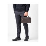 deri,se club Erkek Kahverengi El Çantası Portföy Çanta Iki Bölmeli El Çantası Clutch Çanta