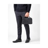 deri,se club Erkek Siyah El Çantası Portföy Çanta Iki Bölmeli El Çantası Clutch Çanta