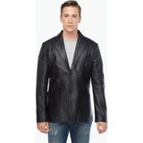 Deriza Morazzi Siyah Blazer Deri Ceket - 2XL - Dropsuz