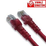 DERKAB 7 Metre CAT6 Network-Ağ-Ethernet Kablosu Kırmızı