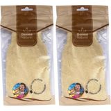 Derma 2xMS-01 Hassas Ciltlere Özel Naturel Bebek Banyo Eldiveni