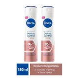 Derma Control Clinical Kadın Sprey Deodorant 150ml,96 Saat Üstün Koruma X2 Adet