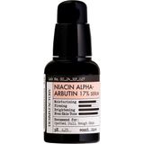 Derma Factory Aydınlatıcı Serum 30 ml – Tüm Cilt Tipleri İçin Niacinamide ve Alpha Arbutin İçeren Leke Karşıtı Ton Dengeleyici