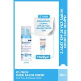 Derma Gece Bakım Kremi 3 Adet Derma Spf 25 Yüz Bakım Kremi 5ml Hediyeli