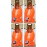 Derma Naturel Banyo Eldiveni Renkli MS-05, 4'lü Set, Turuncu, Polyester Masaj Ürünü