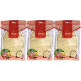 Derma Naturel Loofah Kabak Banyo ve Yüz Lifi, 15x24 cm, 3'lü Set