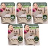 Derma Naturel Özel Banyo Kesesi MS-07, 5'li Set, Doğal Malzeme, Krem