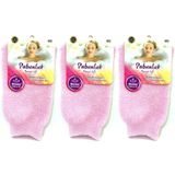 Derma Naturel Sabunluk Banyo Lifi MS-30, 3'lü Set, Pembe, Doğal Lif