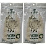 Derma Naturel Therapy Saf Yün Banyo Eldiveni, 2'li Set
