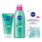 Derma Skin Clear Sivilce Karşıtı Peeling 150ML,TONIK 200ML, T-Bölgesi & Siyah Nokta Temizleyici Bant