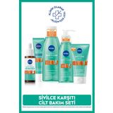 Derma Skin Clear Sivilce Karşıtı Set, Serum 30ml, Jel 150ml, Tonik 200ml, Peeling 150ml, Krem 40ml