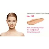 Dermacol Make Up Fondöten 208 Uzun Süre Kalıcı, Tam Kapatıcı Likit Fondöten Spf 30 Dermacol fondöten, su geçirmez fondöten, yüksek kapatıcılık makyaj, uzun süre kalıcı fondöten,dövme kapatıcı fondöten