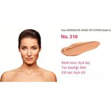 Dermacol Make Up Fondöten 210 Uzun Süre Kalıcı, Tam Kapatıcı Likit Fondöten Spf 30 Dermacol fondöten, su geçirmez fondöten, yüksek kapatıcılık makyaj, uzun süre kalıcı fondöten,dövme kapatıcı fondöten - 210 - light beige
