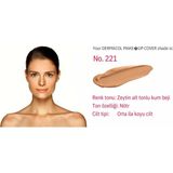 Dermacol Make Up Fondöten 221 Uzun Süre Kalıcı, Tam Kapatıcı Likit Fondöten Spf 30 Dermacol fondöten, su geçirmez fondöten, yüksek kapatıcılık makyaj, uzun süre kalıcı fondöten,dövme kapatıcı fondöten - 221 - sandy beige with olive undertone