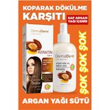 DermaDerm Argan Özlü Saç Bakım Sütü Dökülme Karşıtı Canlandırıcı Sıvı Saç Kremi 250 ml