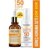 Dermaderm Bitkisel SPF 50+ Güneş Kremi Ve Leke Karşıtı Güneş Koruma Serumu 2'li Set
