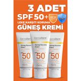 DermaDerm Güneş Kremi SPF 50+ Yüksek Korumalı 100 ml (3 Adet)