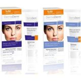 Dermaderm Leke Kremi Seti 100 gr Cilt Beyazlatıcı Etkili Gece ve Gündüz Kremi C Vitamini İçerir