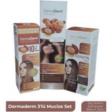 Dermaderm Mucize 3'lü Saç Bakım Seti (Saç Kremi-Şampuan-Bakim Sütü) - 1