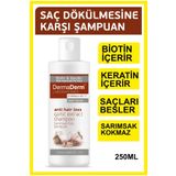 DermaDerm Saç Dökülmesine Karşı Biotin ve Keratin İçeren Sarımsak Şampuanı 250ml.