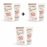 DermaDerm Sun Protection SPF 50 3x100 ml Krem