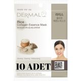 Dermal 10lu Arındırıcı, Nemlendirici Ve Ton Eşitleyici Pirinç Özlü Kollajen Maske