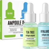DERMAL 2'li Sebum Kontrol Serum Set Sıkılaştırıcı, Sakinleştirici, Nemlendirici, Sebum Dengeleyici Çay Ağacı 17ml*2