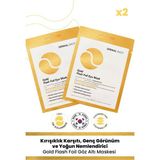 Dermal 3 Katmanlı Altın Göz Maskesi X2 Adet Tek Kullanımlık Hızlı Etkili Cilt Yenileme