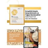 Dermal 3 Katmanlı Gold Göz Maske ve Besleyici, Nemlendirici, Pamuk Yulaf Maske Seti