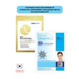 Dermal 3 Katmanlı Gold Göz Maskesi ve Aydınlatıcı Nemlendirici Sıkılaştırıcı Kolajen Maske Seti