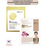 Dermal 3 Katmanlı Gold Göz Maskesi ve Pürüzsüzleştirici, Onarıcı, Sıkılaştırıcı Arı Zehri Özlü Kolajen Maske Seti