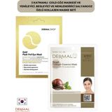 Dermal 3 Katmanlı Gold Göz Maskesi ve Yenileyici, Besleyici Ve Nemlendirici Salyangoz Özlü Kollajen Maske Seti