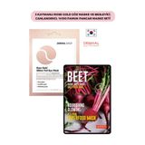 Dermal 3 Katmanlı Rose Gold Göz Maske ve Besleyici, Canlandırıcı, %100 Pamuk Pancar Maske Seti