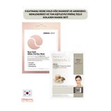 Dermal 3 Katmanlı Rose Gold Göz Maskesi ve Arındırıcı, Nemlendirici Ve Ton Eşitleyici Pirinç Özlü Kolajen M