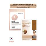 Dermal 3 Katmanlı Rose Gold Göz Maskesi ve Canlandırıcı Besleyici Karite Yağı Özlü Kolajen Maske