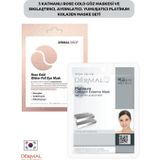 Dermal 3 Katmanlı Rose Gold Göz Maskesi ve Sıkılaştırıcı, Aydınlatıcı, Yumuşatıcı Platinum Kolajen Maske Seti