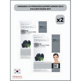 Dermal Arındırıcı ve Pürüzsüzleştirici Kömür Özlü Kolajen Maske Seti 2 Adet - Option-1