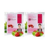 Dermal Aydınlatıcı ve Arındırıcı Çilek Özlü Kolajen Maske 23GR 2li Paket - Option-1