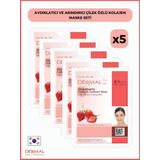 Dermal Aydınlatıcı Ve Arındırıcı Çilek Özlü Kolajen Maske 23Gr 5 Adet
