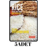 Dermal Aydınlatıcı Ve Pürüzsüzleştirici Etki Tüm Cilt Tipleri İçin Superfood Pirinç Maskesi 5 Adet