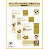 Dermal Beyazlatıcı Ve Nemlendirici Altin Özlü Kolajen Maske 23 Gr 3 Adet