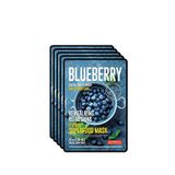 Dermal Blueberry Facial Sheet Mask Superfood Yenileyici Ve Canlandırıcı Yaban Mersini Yüz Maskesi 5'li Set 25 Gr - Gri
