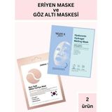 Dermal Hiyalüronik Asit İçerikli Şeffaflaşan Eriyen Maske 34 Gr Ve Rose Gold Göz Altı Maskesi 4 Gr Seti
