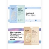 Dermal Hyalüronik Ve Pirinç Nemlendirici Pürüzsüzleştirici Eriyen Maske Seti Kore Maske Seti 34 Gr.