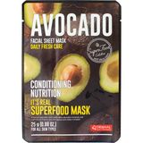 Dermal It's Real Superfood Avokado Pürüzsüzleştirici Yüz Maskesi