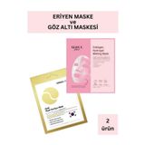 Dermal Kolajen İçerikli Şeffaflaşan Eriyen Maske 34 Gr Ve Gold Göz Altı Maskesi 4 Gr Seti